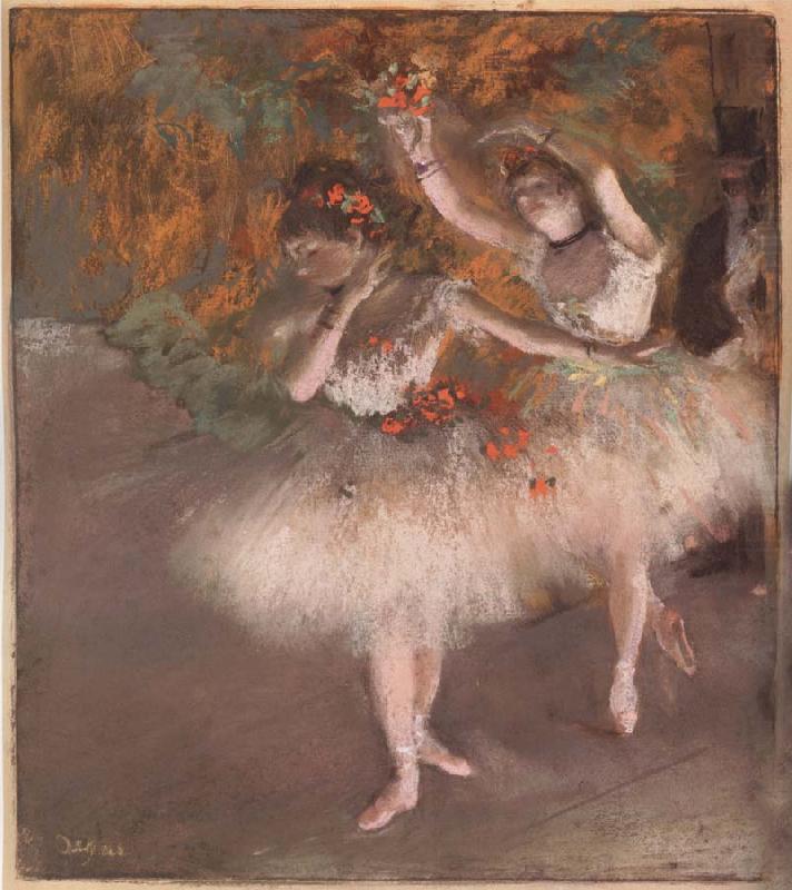 Two Dancers entering the Stage, Edgar Degas